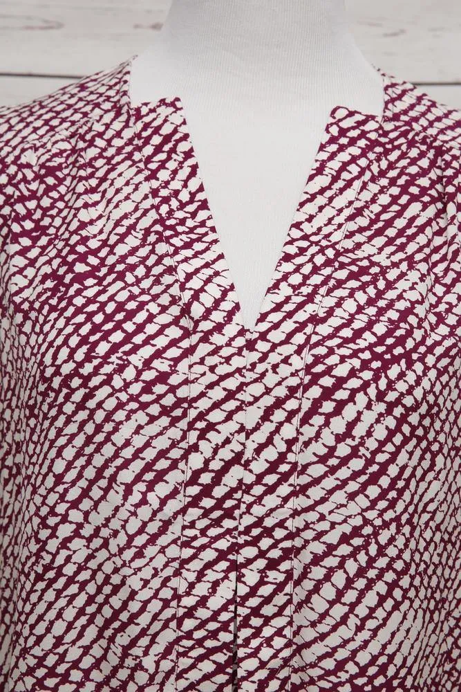Derek Lam Women's Top: Purple 100% Silk Size 4, Pre-owned