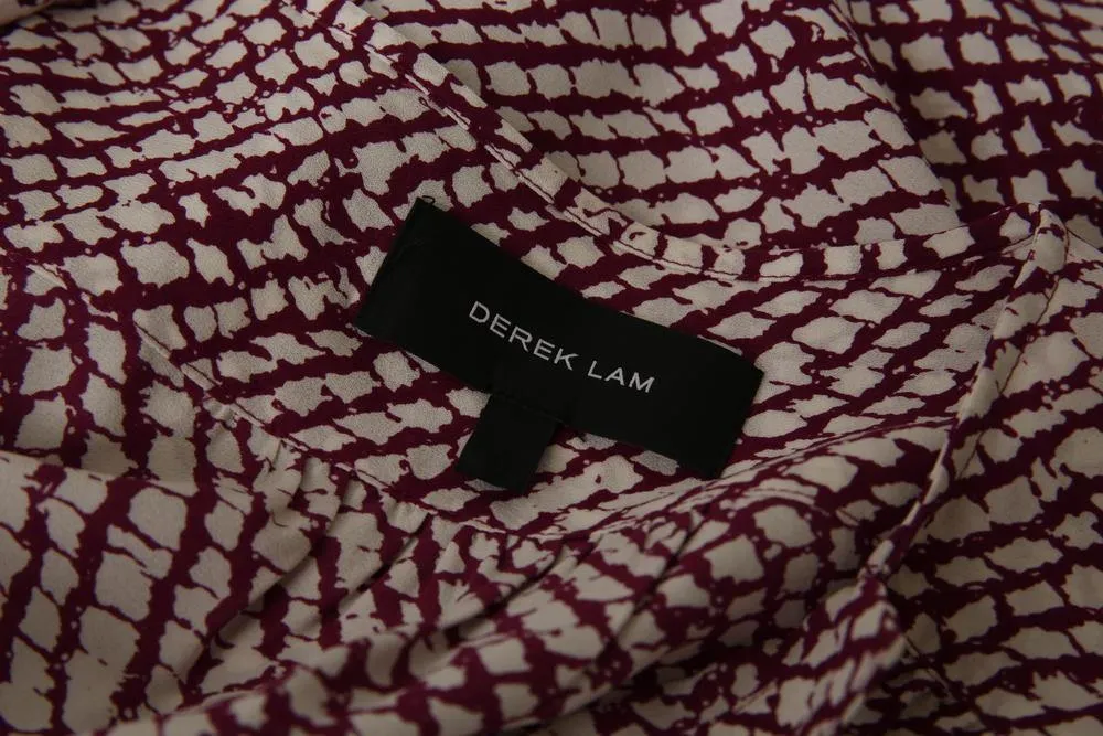 Derek Lam Women's Top: Purple 100% Silk Size 4, Pre-owned