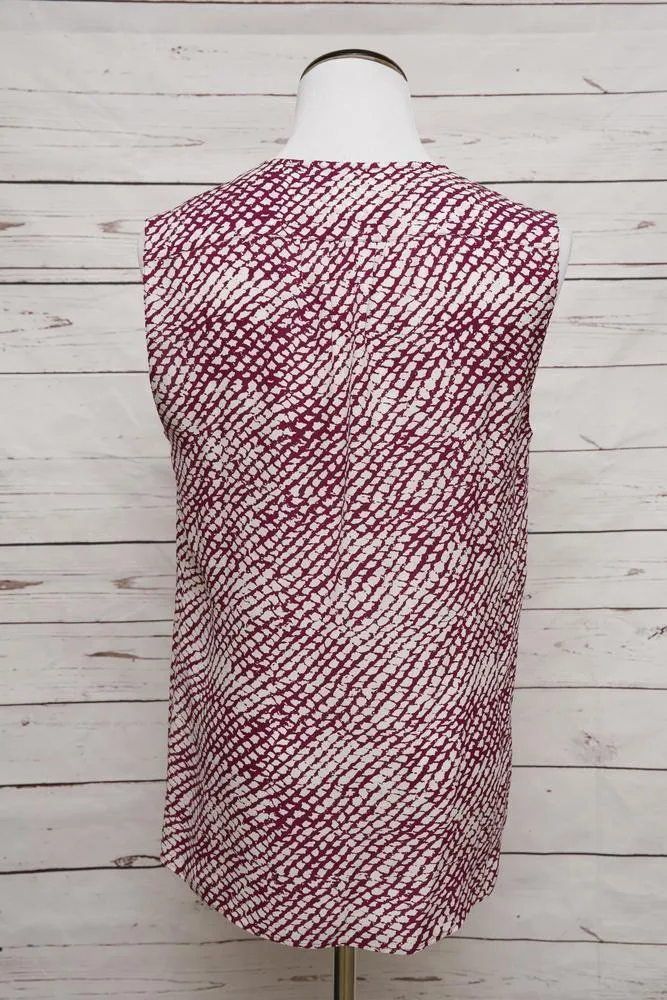 Derek Lam Women's Top: Purple 100% Silk Size 4, Pre-owned