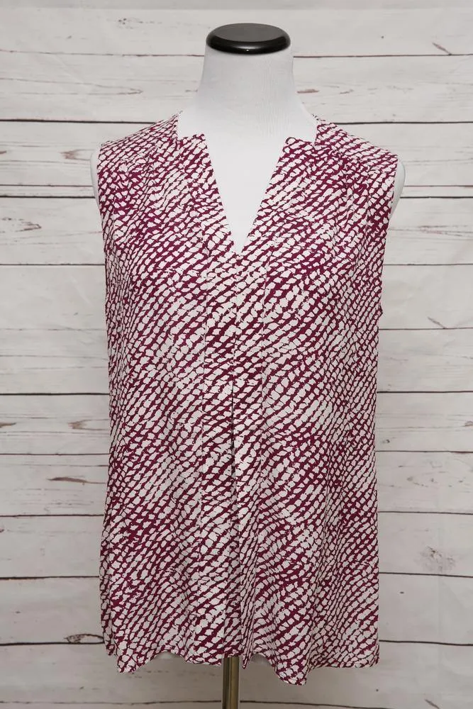 Derek Lam Women's Top: Purple 100% Silk Size 4, Pre-owned