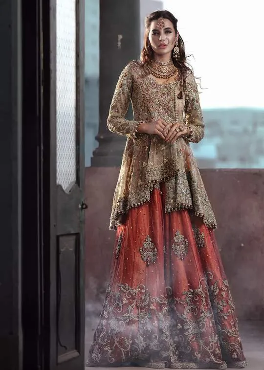 Designer Peplum Lehnga Outfit for Wedding #C2040