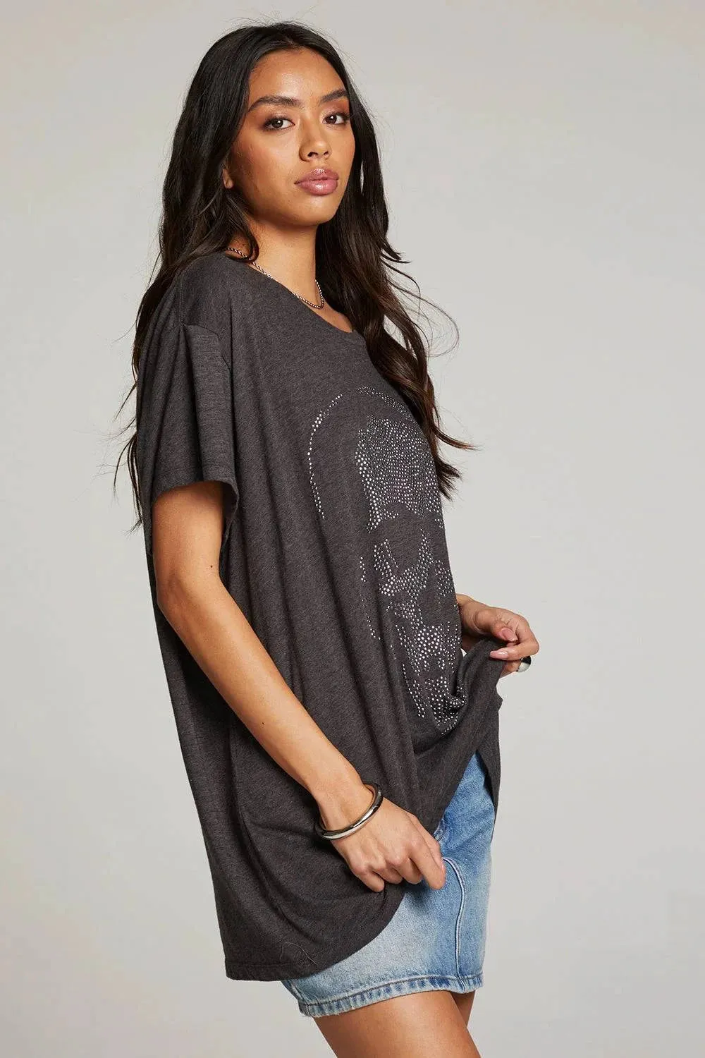 Diamond Skull Tee by Chaser | Vintage Black