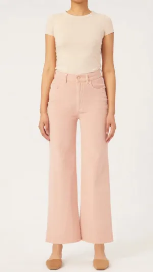 DL1961 Hepburn Wide Leg High Rise Vintage - Pink Vale