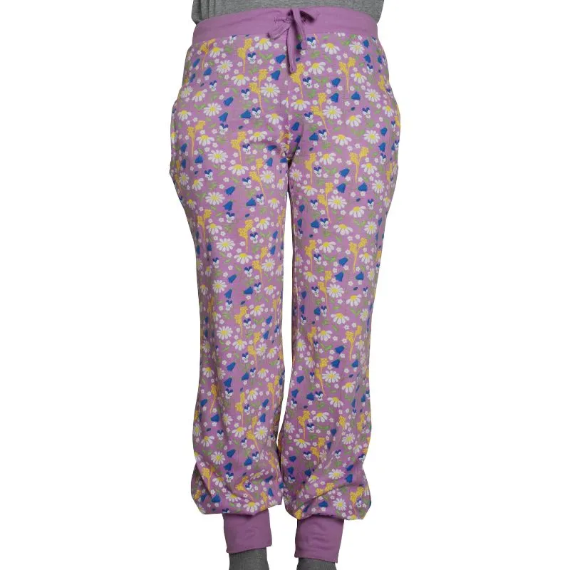 DUNS Sweden Adult Summer Days Floral Baggy Pants - Violet