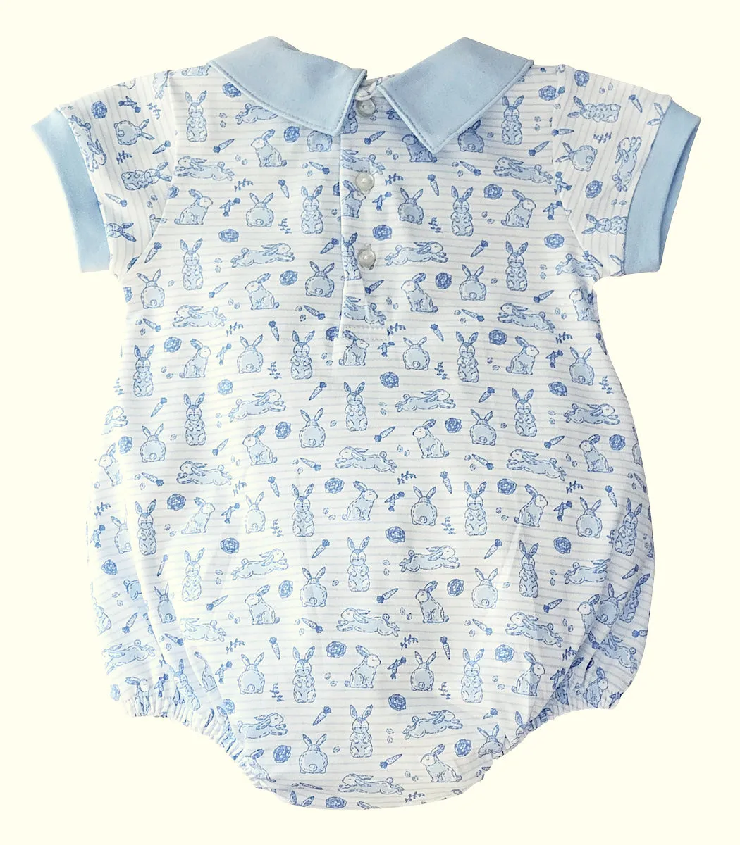 Easter Bunnies Baby Boy Romper Pima Cotton
