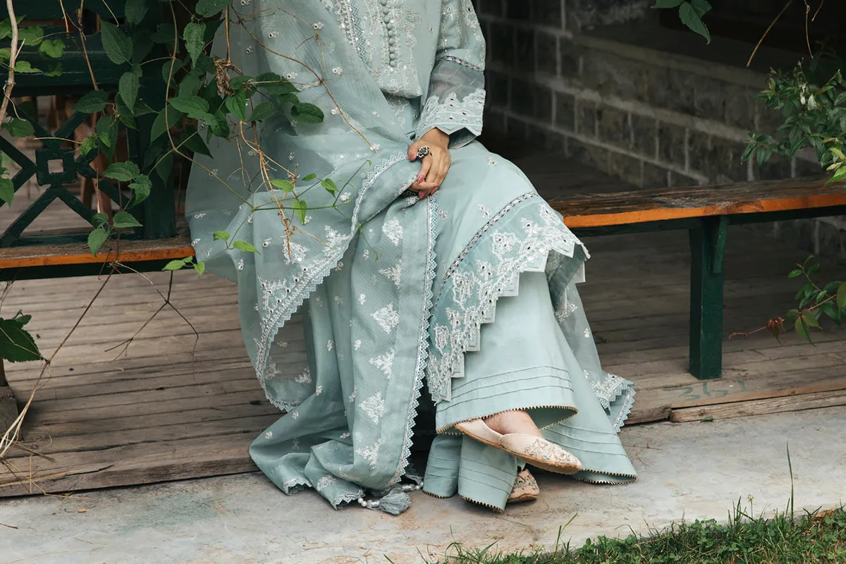 EB-03  MIA | Qalamkar Rahi Luxury Festive Collection 2022 | Unstitched Embroidered Lawn Suits