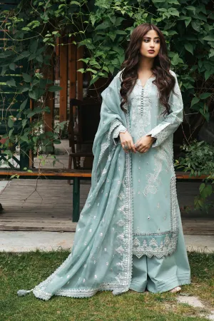 EB-03  MIA | Qalamkar Rahi Luxury Festive Collection 2022 | Unstitched Embroidered Lawn Suits
