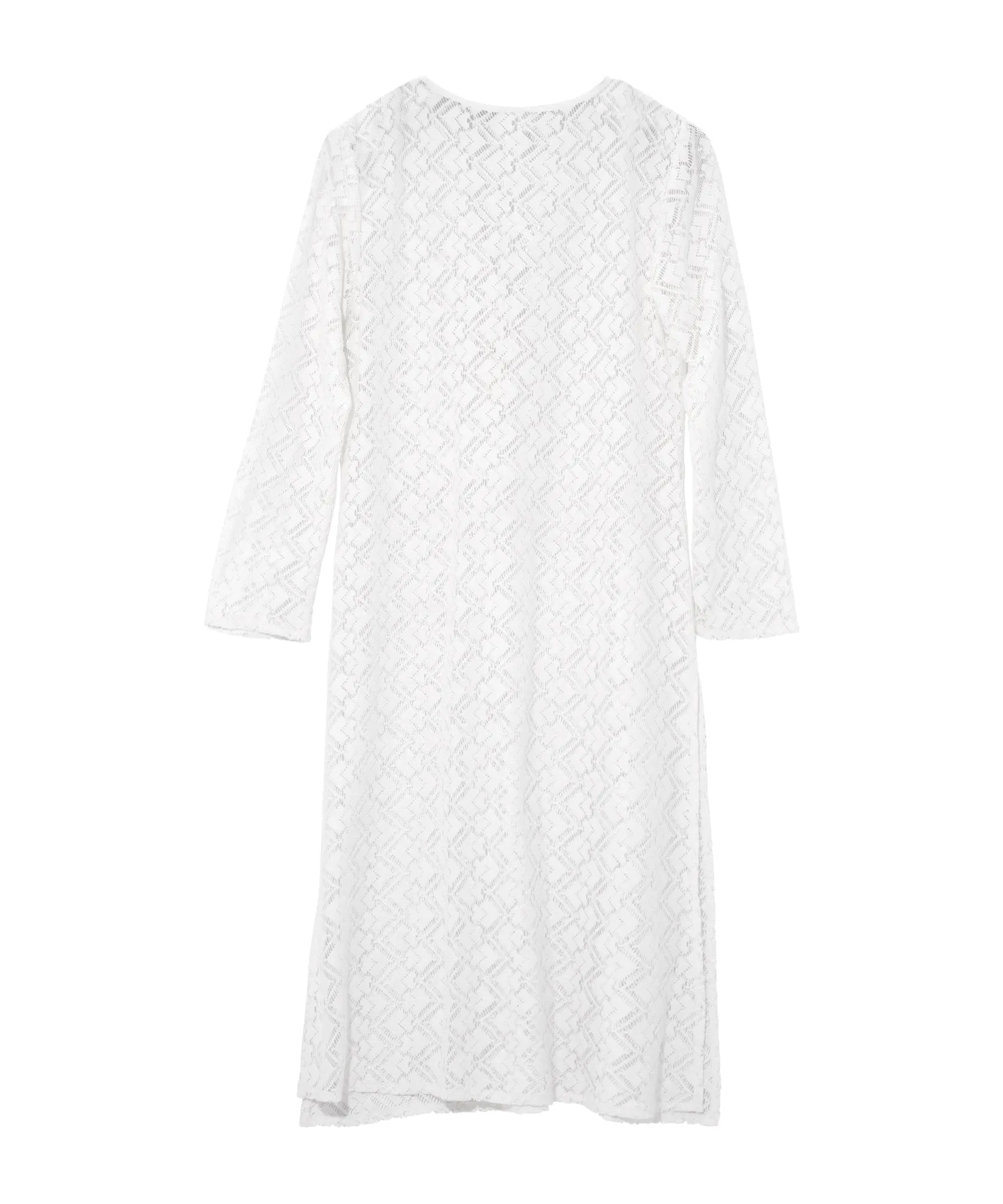 Echo Astrid Longline Lace Dress White