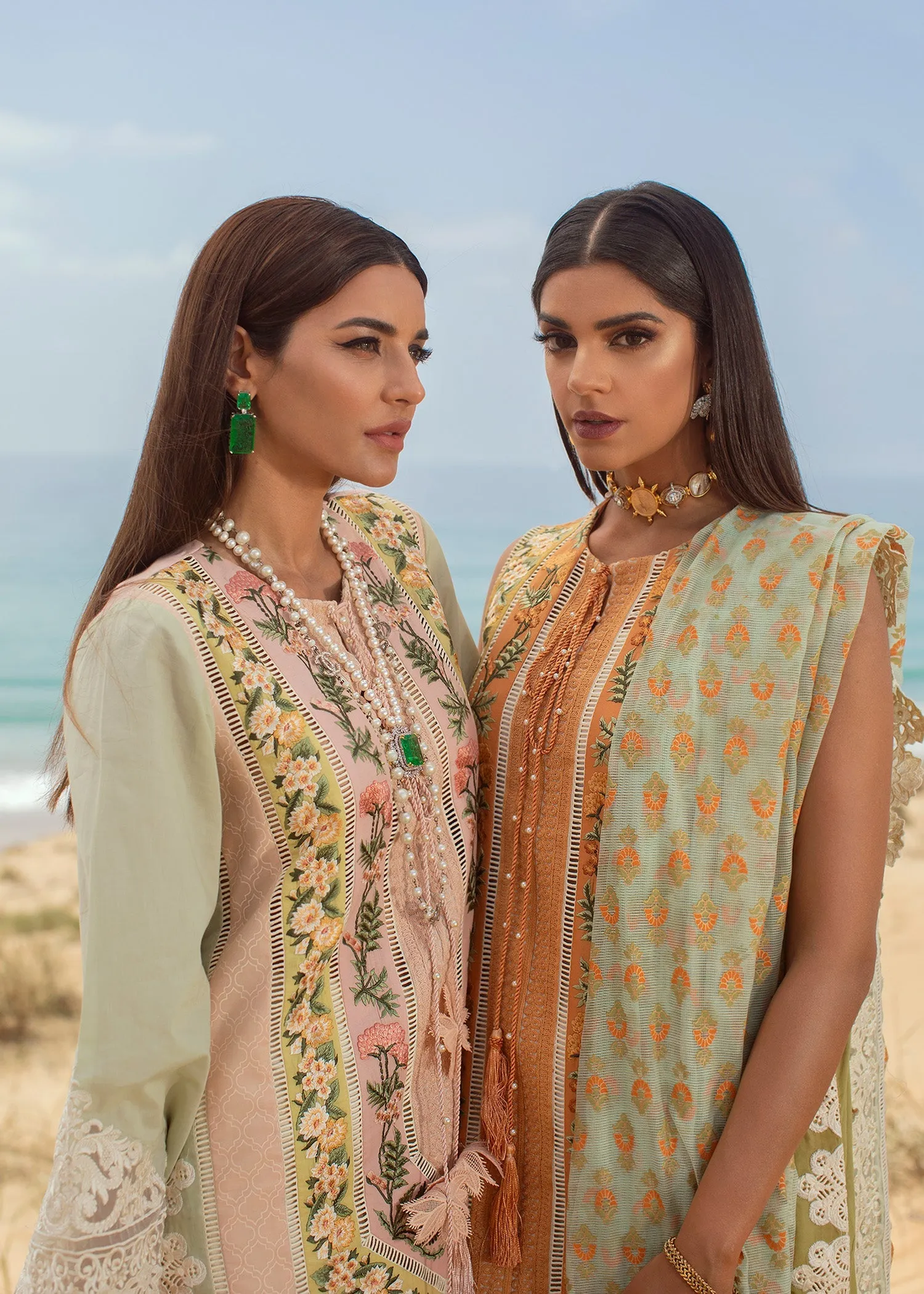 Eclectic Breeze - 4A - Sorbet Pink | Crimson Serendipity Luxury Lawn Collection 2022