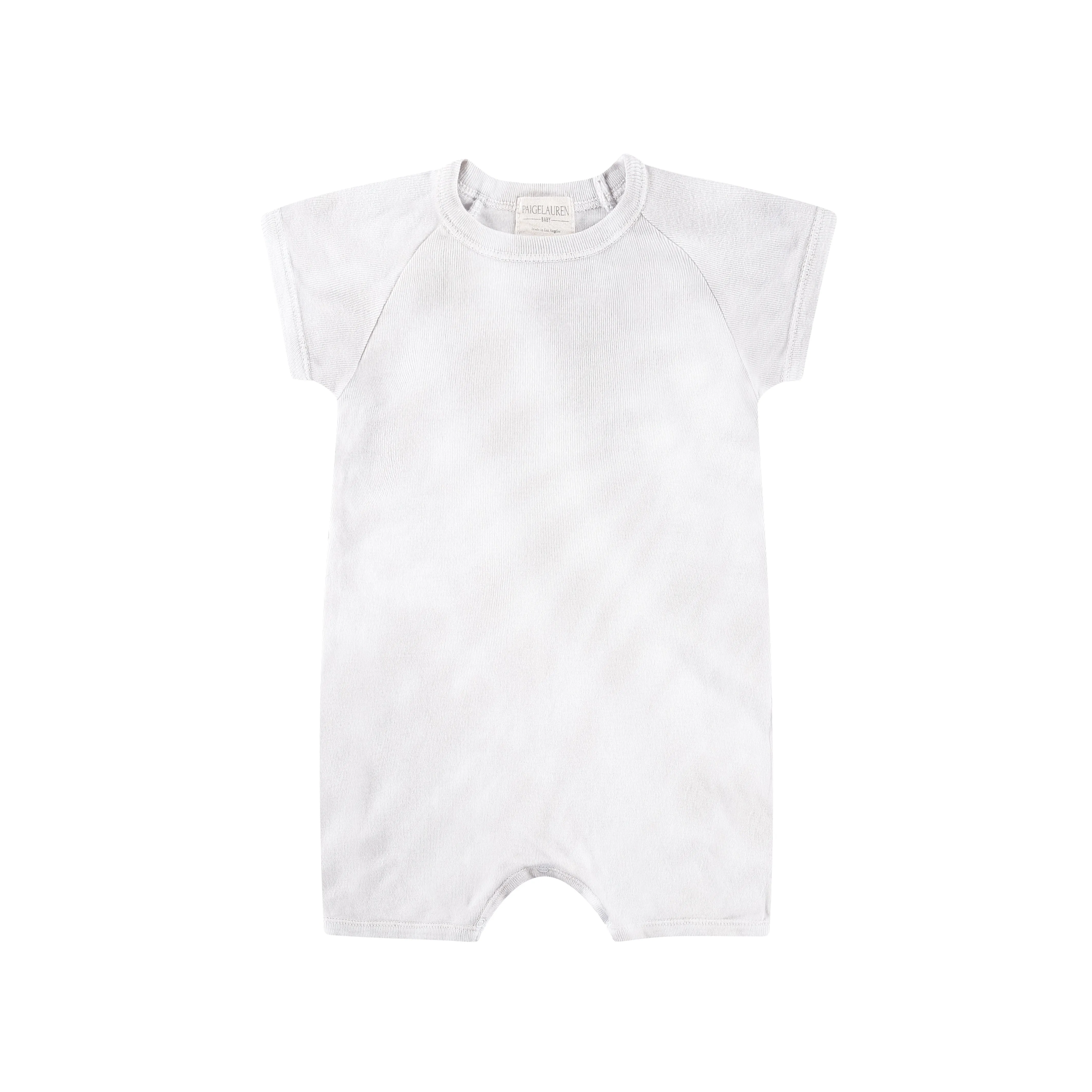 Eco Ribbed Shortall Onesie