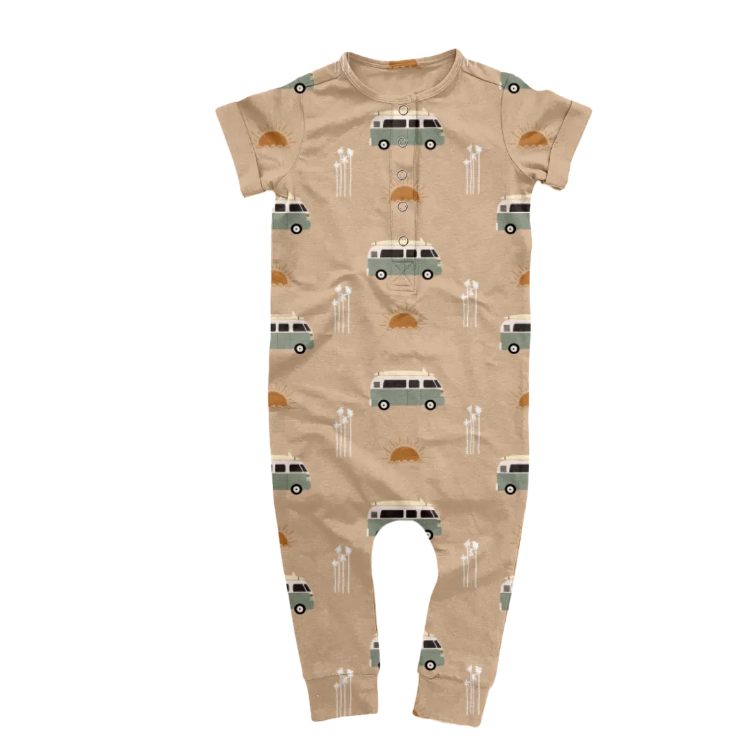 Effortless Bamboo Romper - Beach Bound