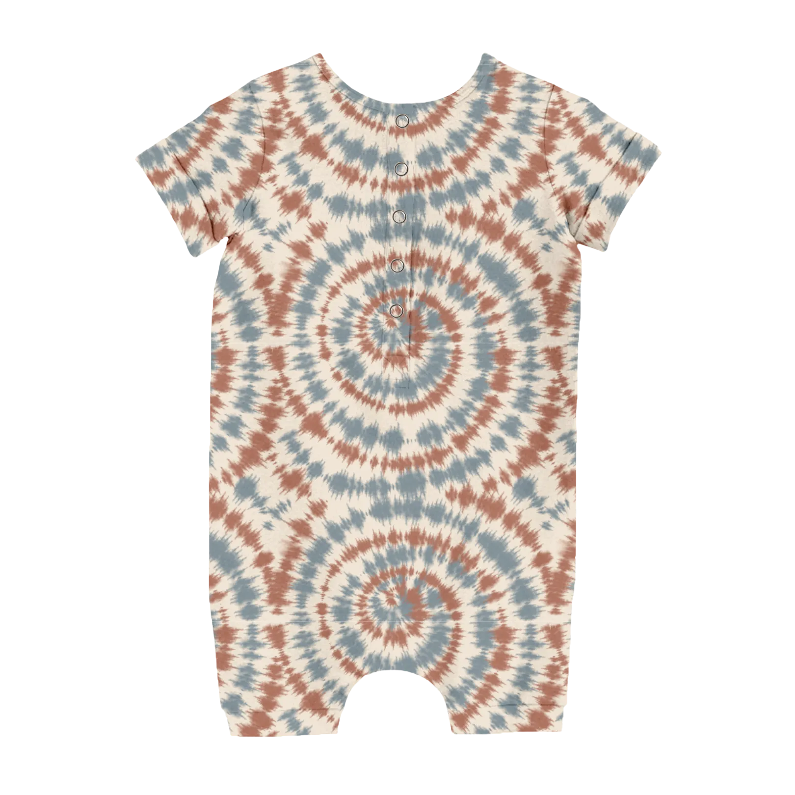 Effortless Shortie Bamboo Romper - Americana Tie Dye