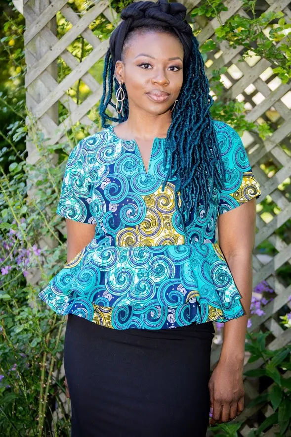 Egbe- Double peplum Top