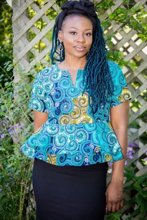 Egbe- Double peplum Top