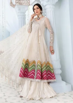 EL-22-10-Off White | Maria.B. Lawn Eid Collection 2022 | Unstitched Embroidered Lawn Suit
