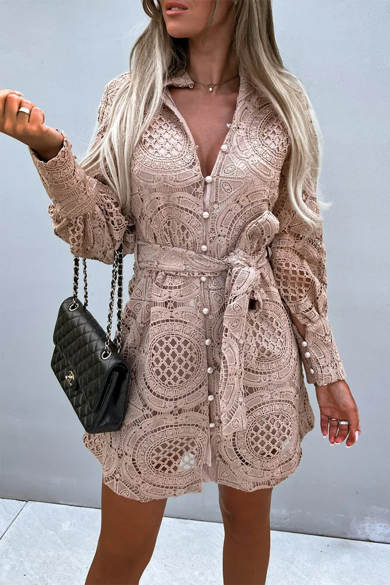 Elegant Solid Lace V Neck Princess Dresses(4 Colors)