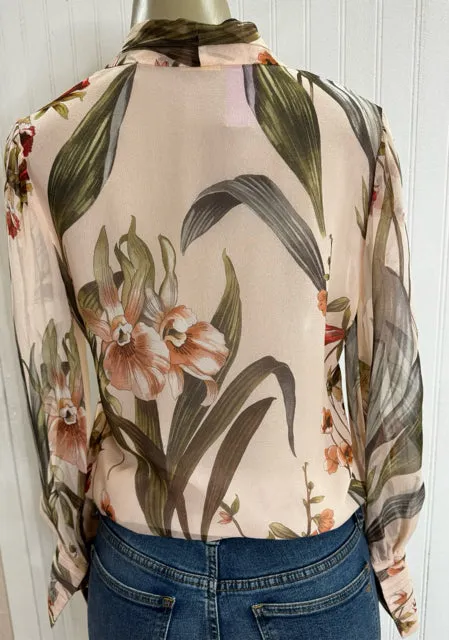 ELIE TAHARI Size S salmon and coral TOPS