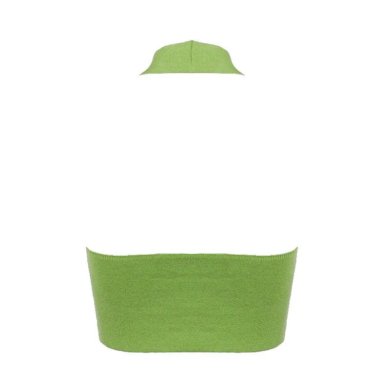 Ella Cross-over Halterneck Top