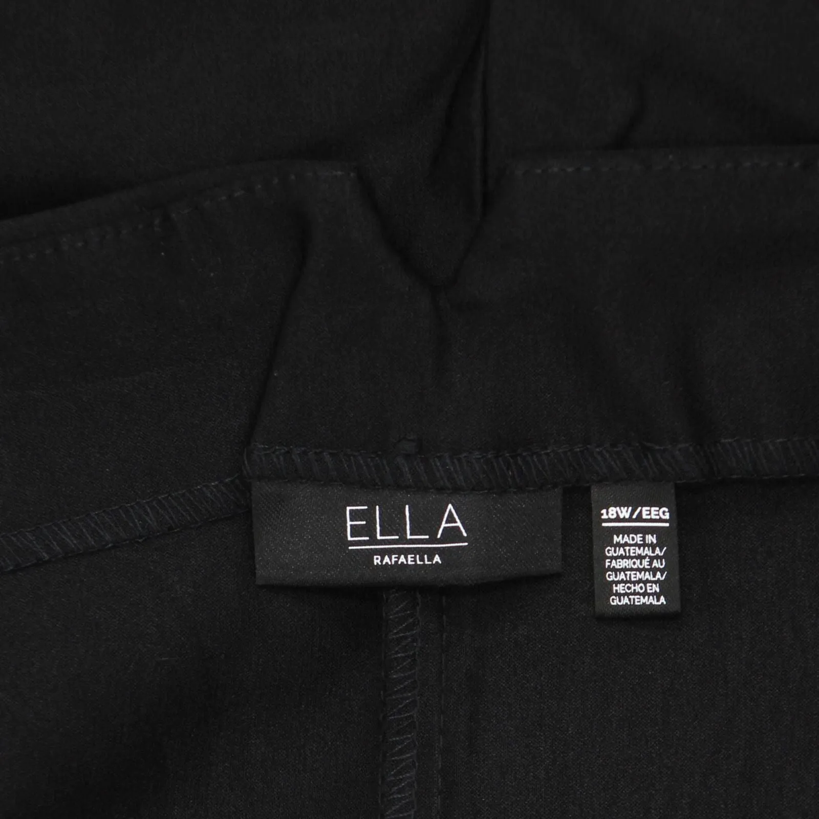 Ella Rafaella Womens Plus Size Straight Leg Pants LRBSC101R2
