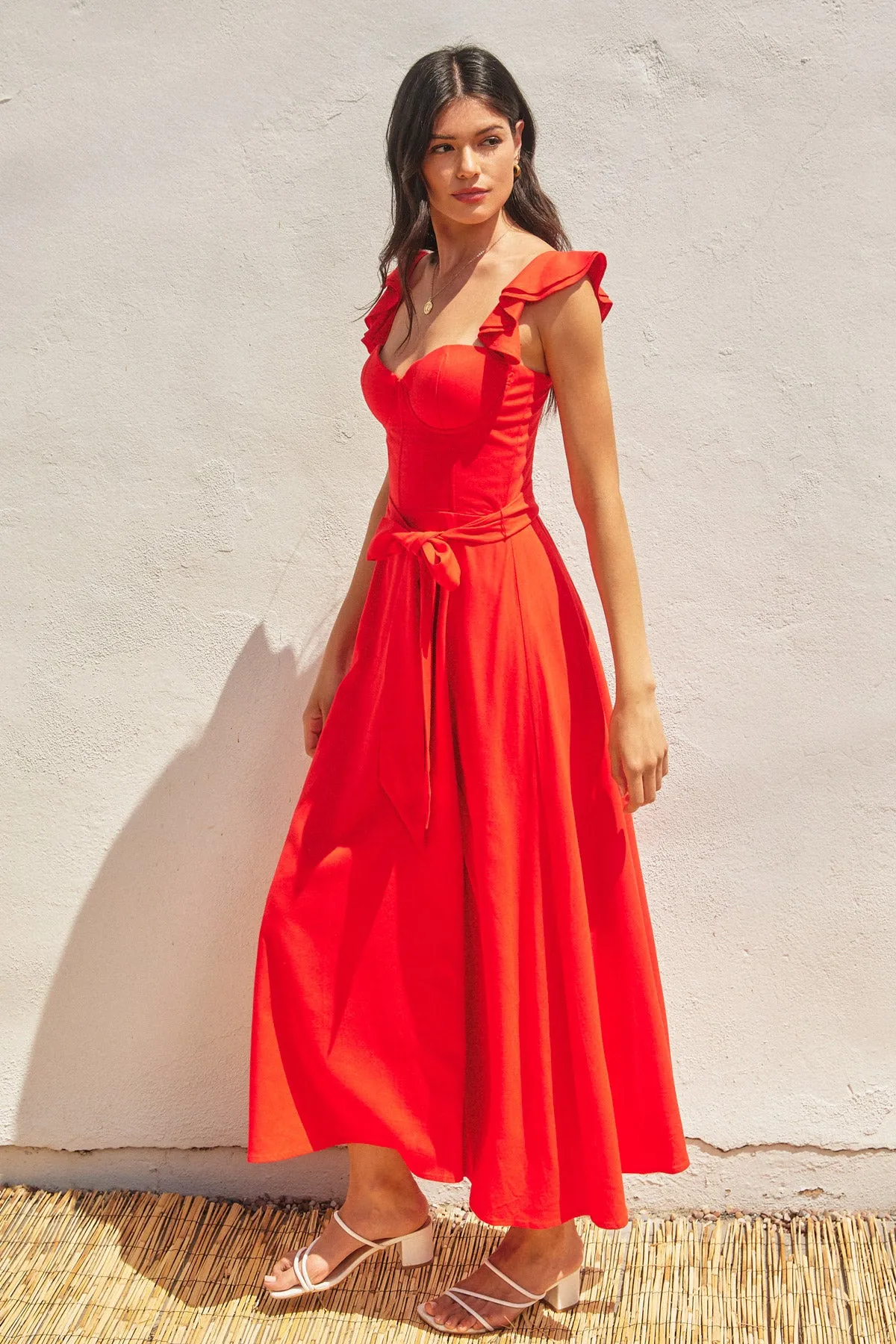 Elodie Flutter Maxi Dress