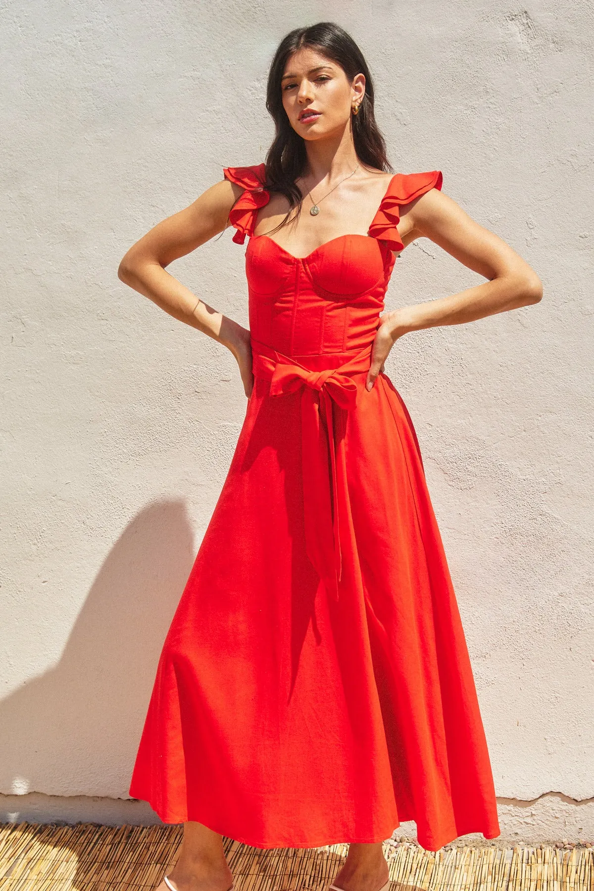 Elodie Flutter Maxi Dress