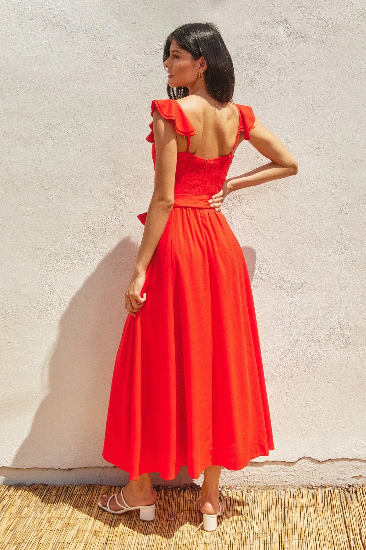Elodie Flutter Maxi Dress