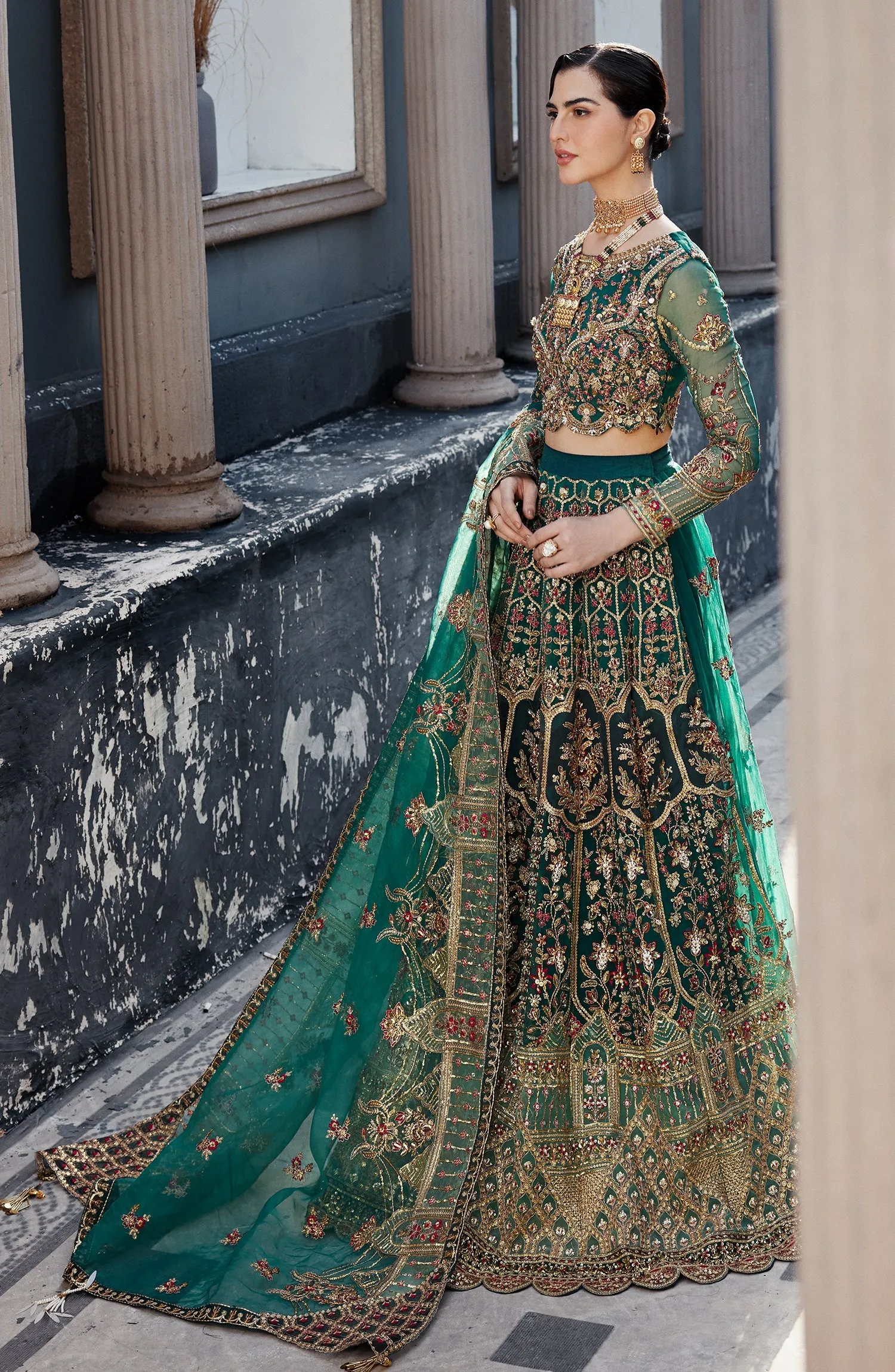 EMAAN ADEEL | Nawabzadi Embroidered '24 | LALEENA