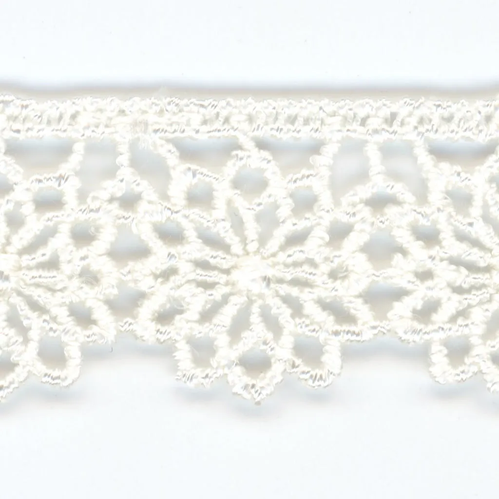 Embroidered Chemical Lace #00 Off White