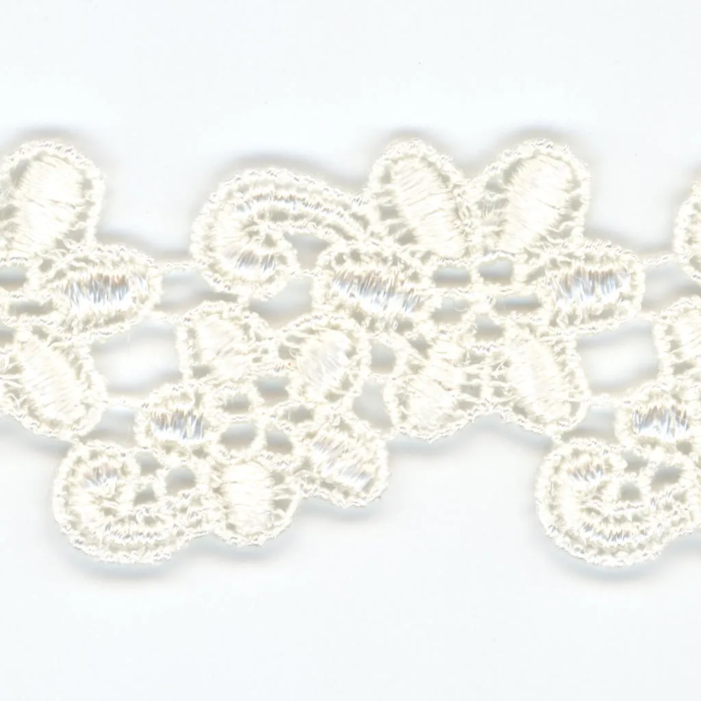 Embroidered Chemical Lace #00 Off White