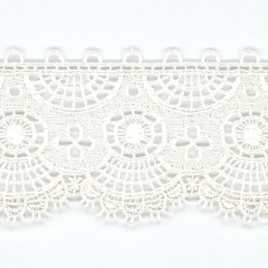 Embroidered Chemical Lace #00 Off White
