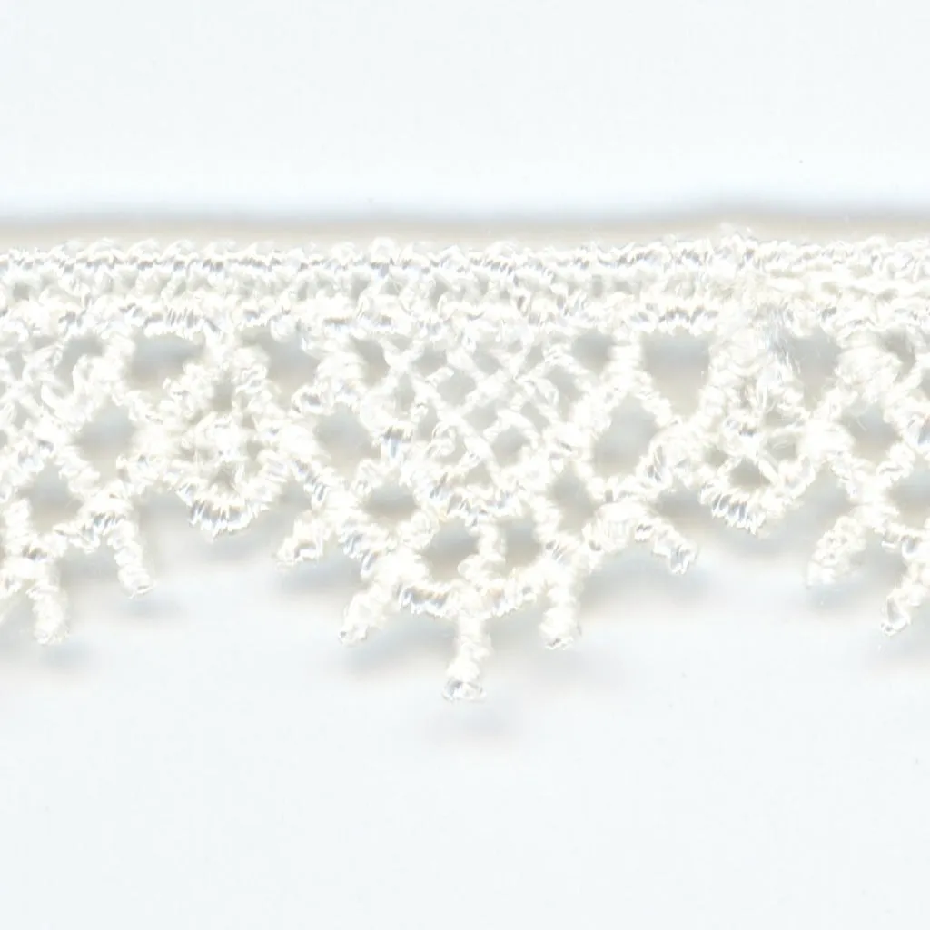 Embroidered Chemical Lace #01 White