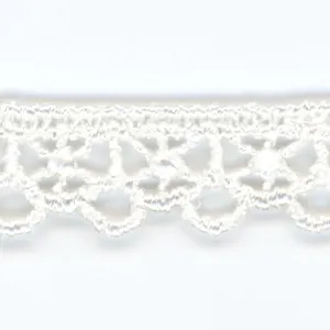 Embroidered Chemical Lace #01 White
