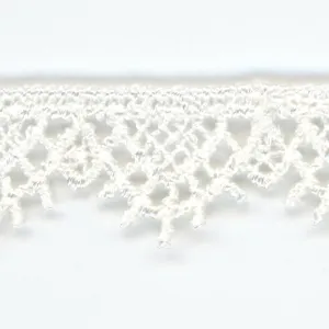 Embroidered Chemical Lace #01 White