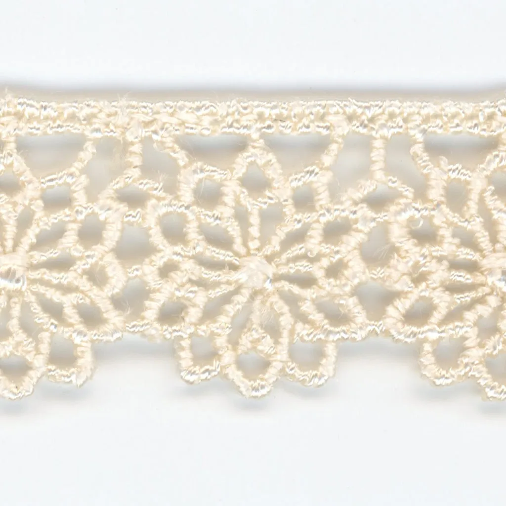 Embroidered Chemical Lace #158 Milk