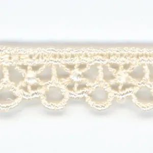 Embroidered Chemical Lace #158 Milk
