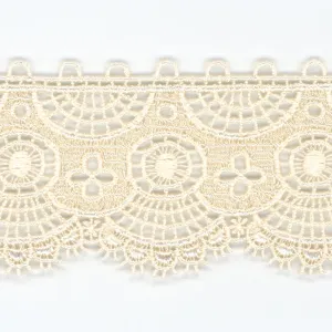 Embroidered Chemical Lace #158 Milk