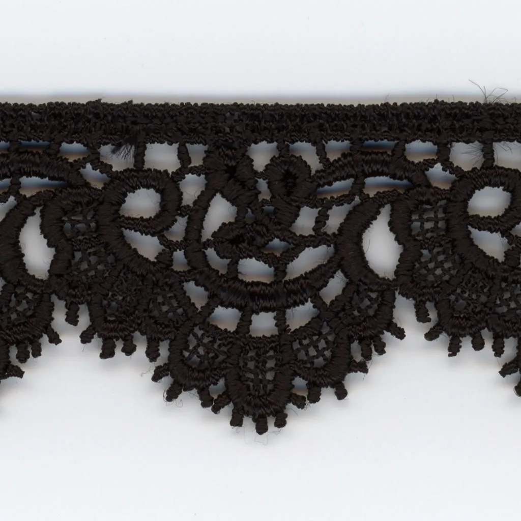 Embroidered Chemical Lace #50 Black
