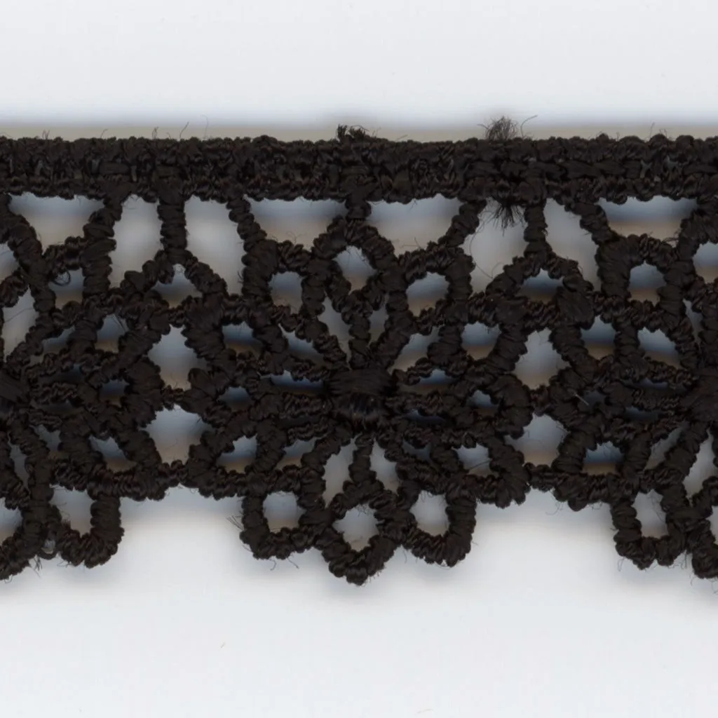 Embroidered Chemical Lace #50 Black
