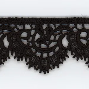 Embroidered Chemical Lace #50 Black