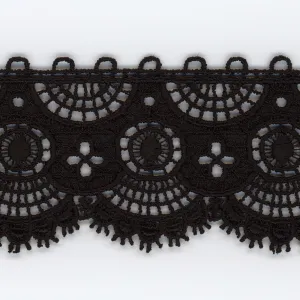 Embroidered Chemical Lace #50 Black