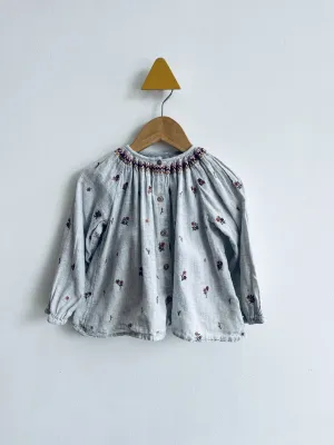 Embroidered Floral Blouse // 2-3Y