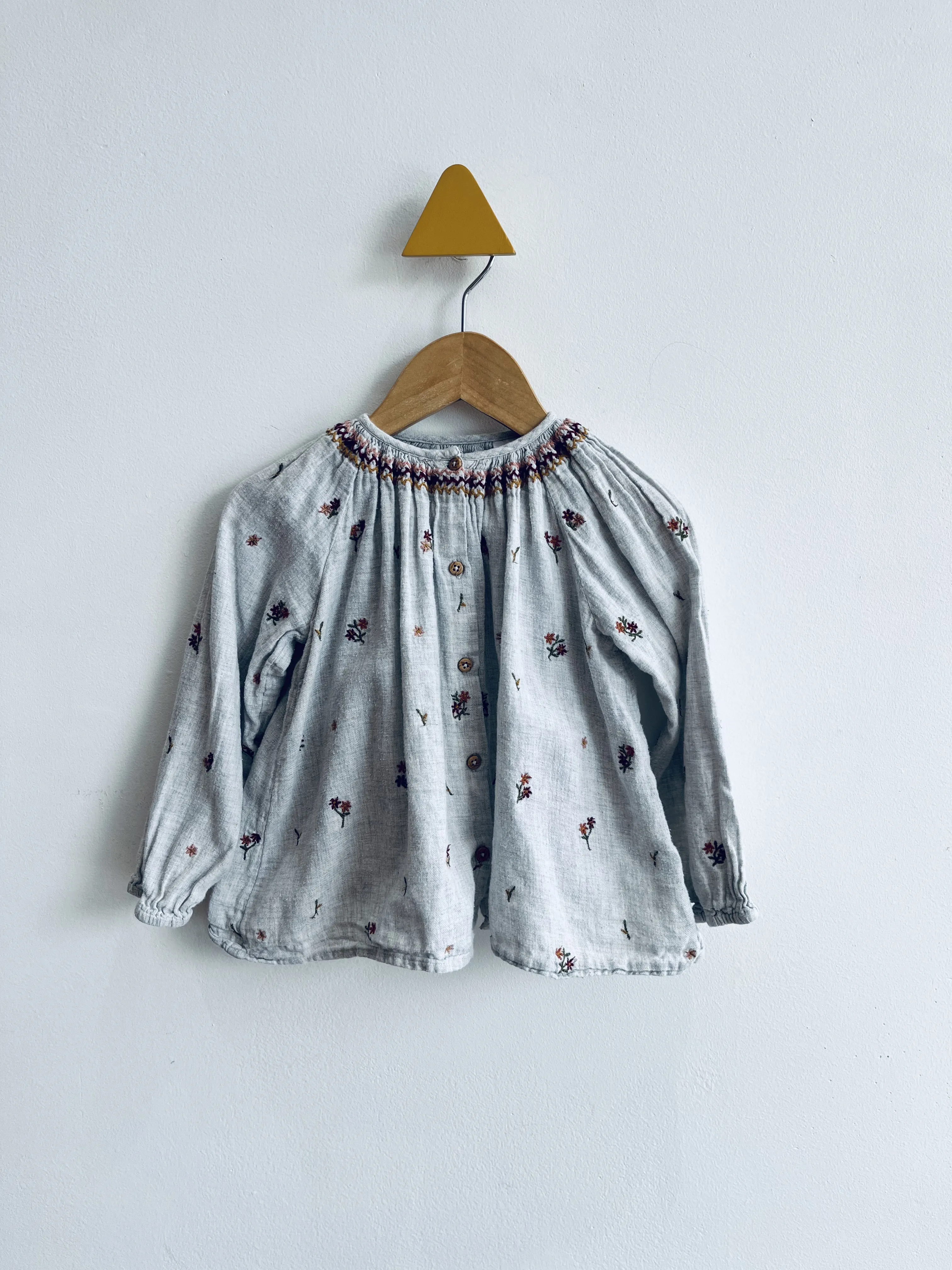 Embroidered Floral Blouse // 2-3Y