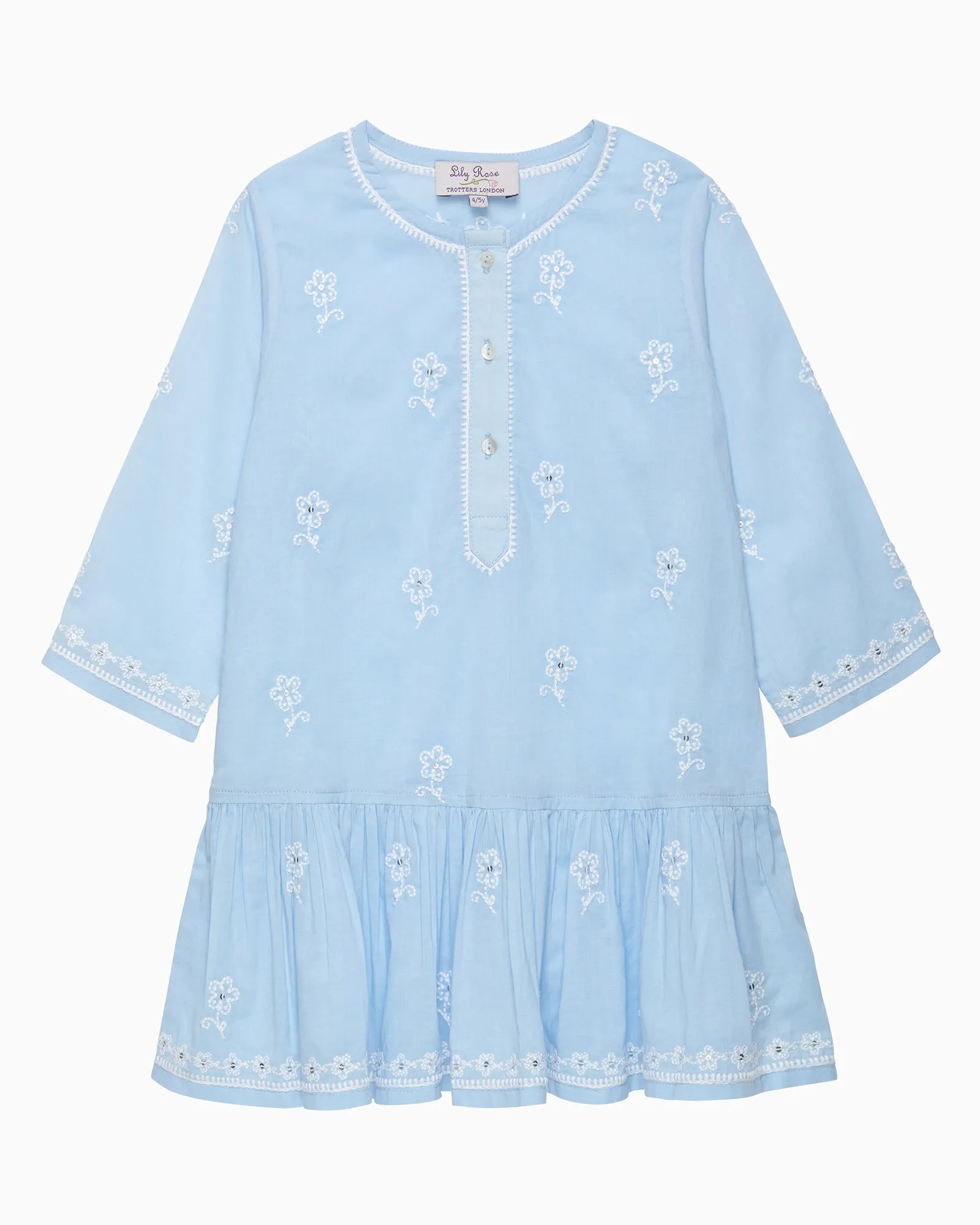 Embroidered Flower Kaftan