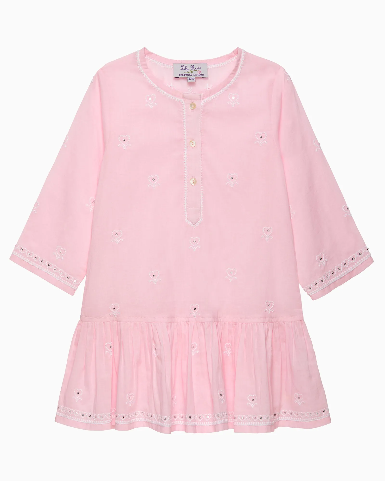 Embroidered Heart Kaftan
