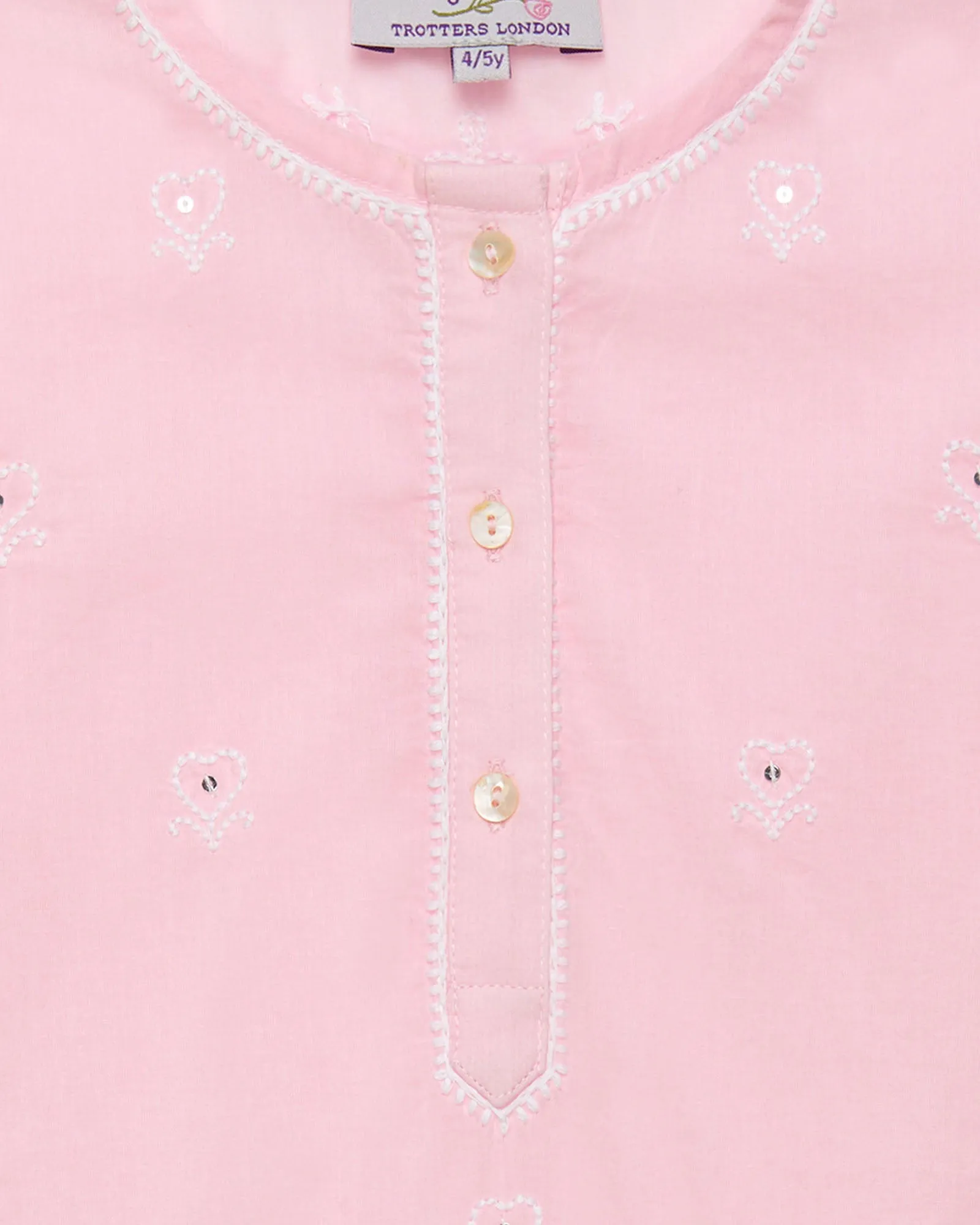 Embroidered Heart Kaftan