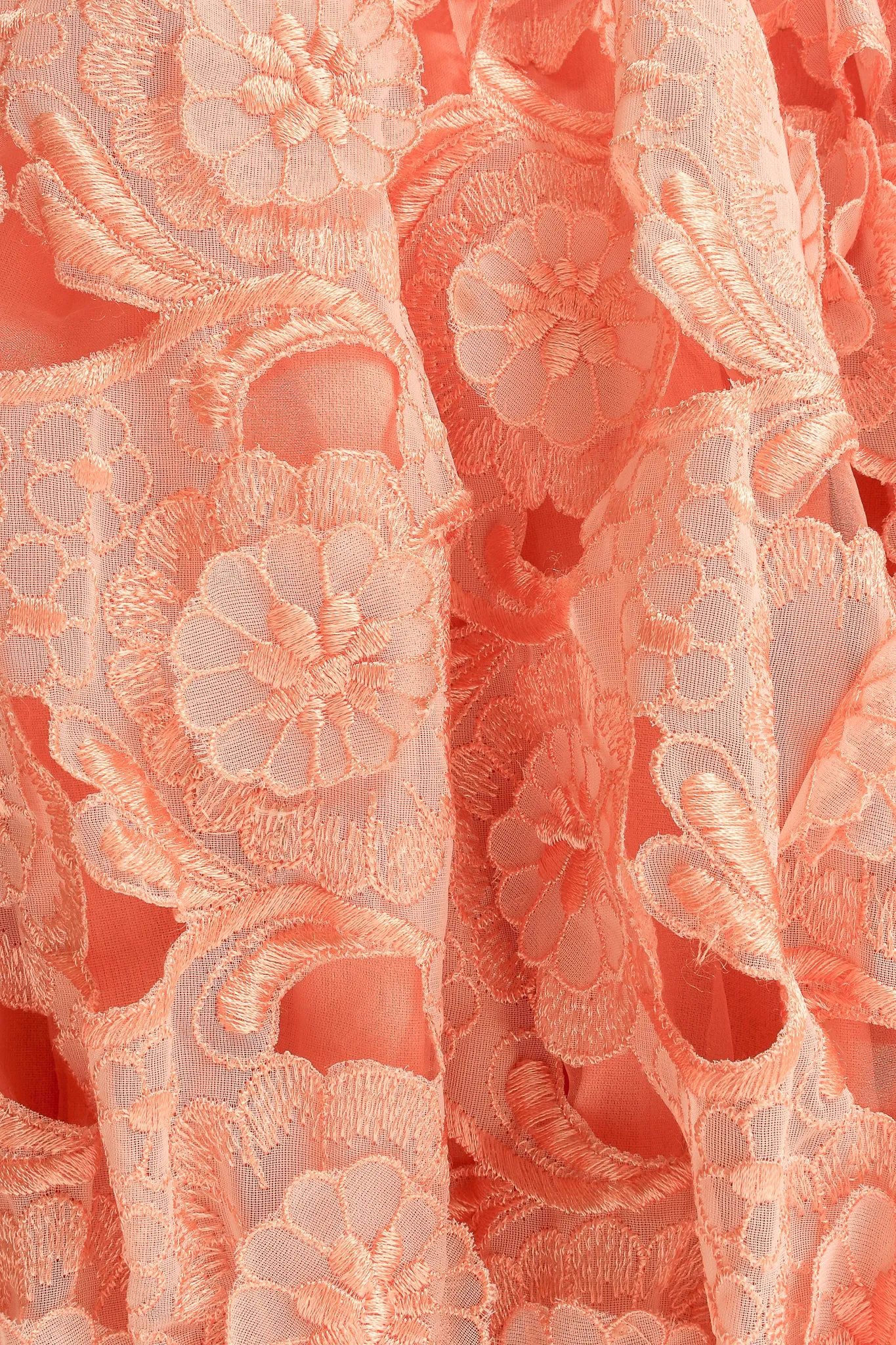 Embroidered Lace Balloon Sleeve Dress