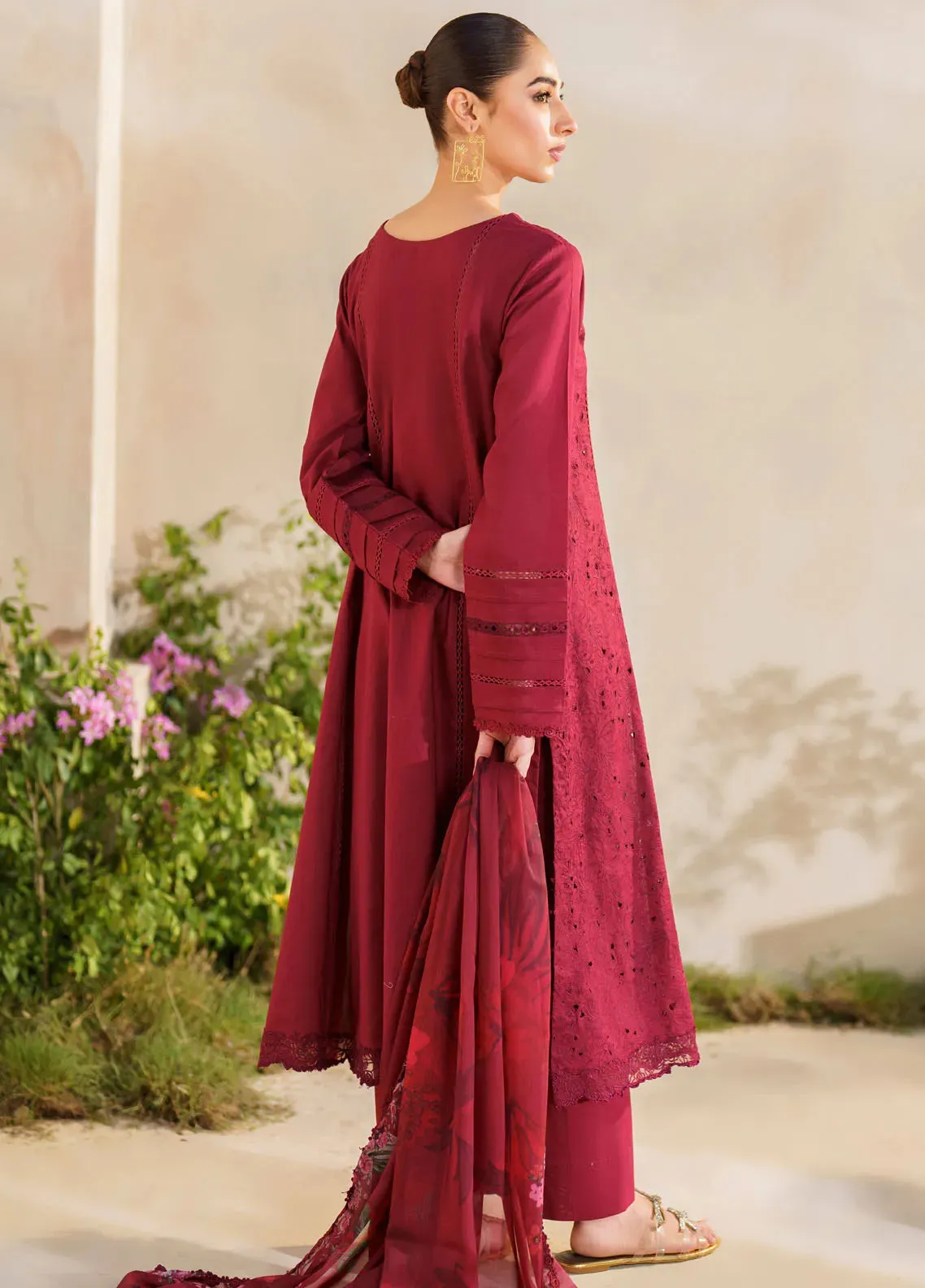 Embroidered Lawn Suit Unstitched 3 Piece IZ24F SFL-02 Enchantment - Festive Collection