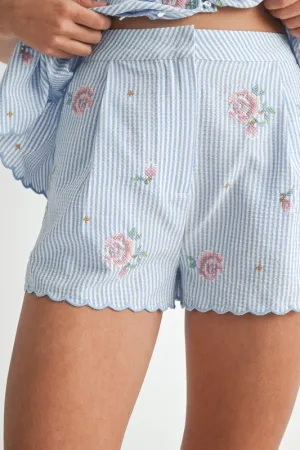 Embroidered Shorts