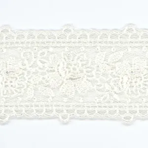 Embroidered Tulle Lace #00 Off White
