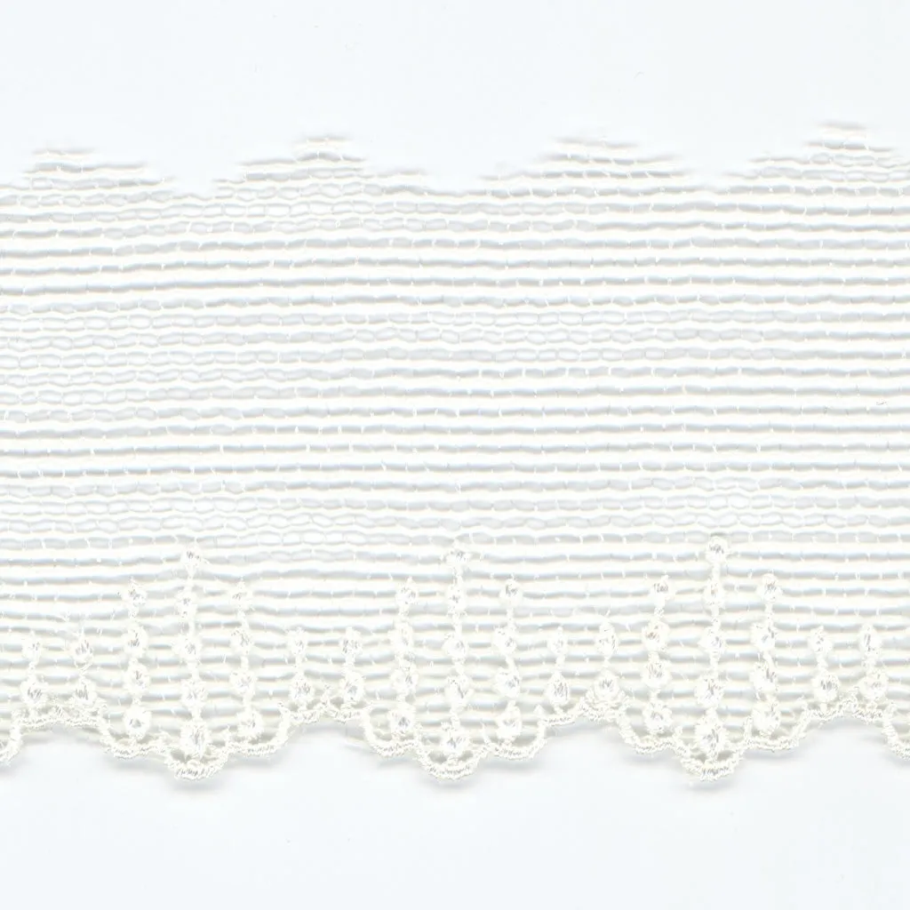 Embroidered Tulle Lace #00 Off White